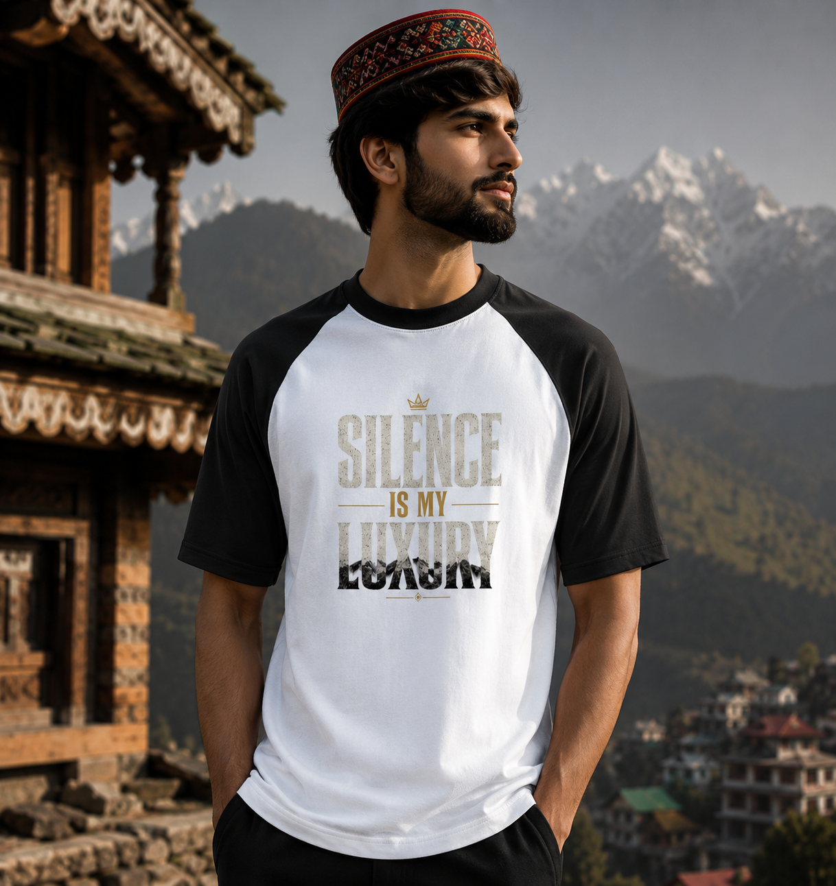 Oversized Raglan ( Silence is my Luxury)